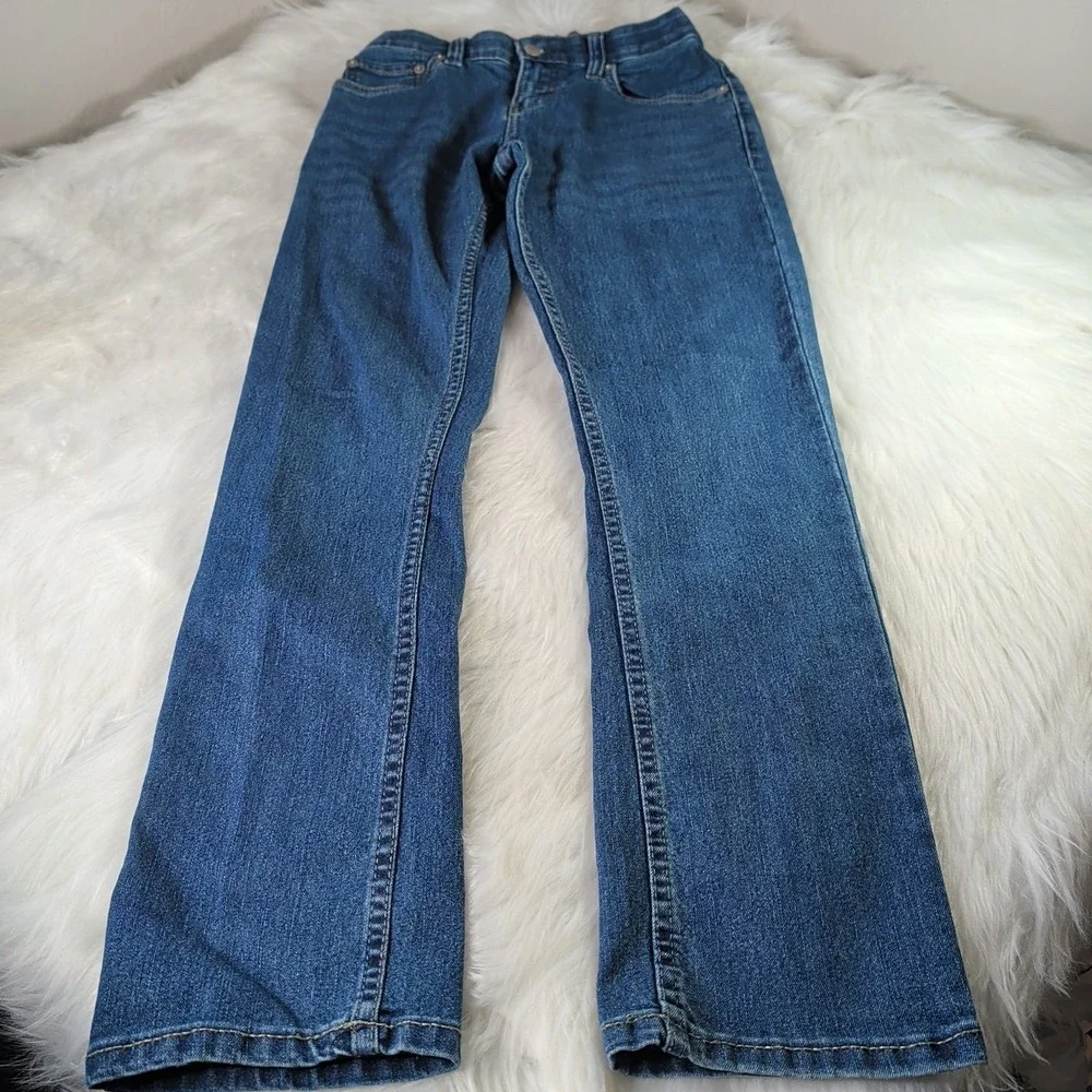 Levi's 511's Slim Jeans For Boys Size 14 Medium Blue Wash With Adjustable Band